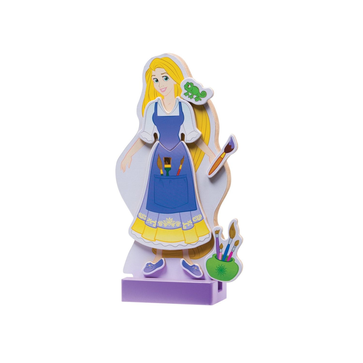 Melissa & Doug Wooden Magnetic dress-up Rapunzel