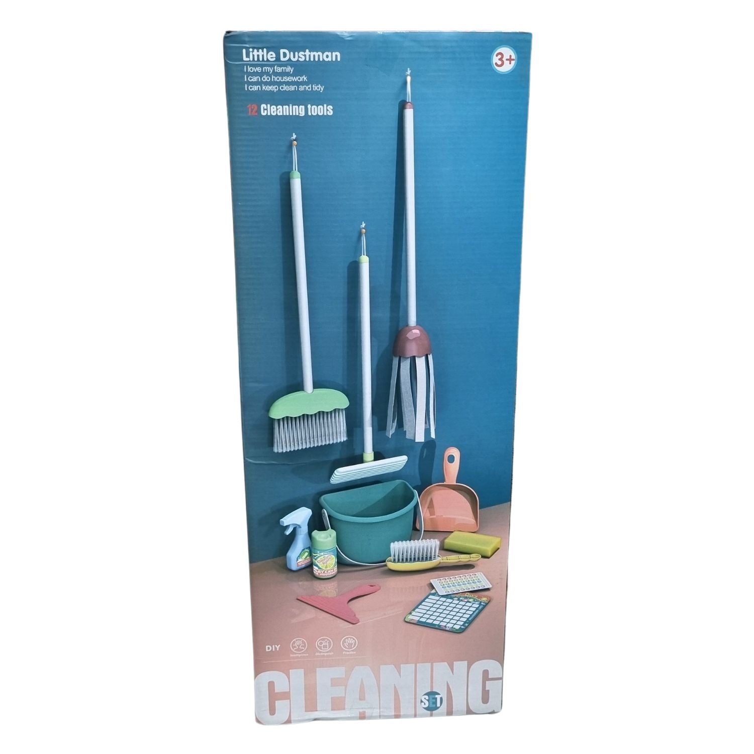 Dust, Sweep, Mop Cleaning Set - 12pc