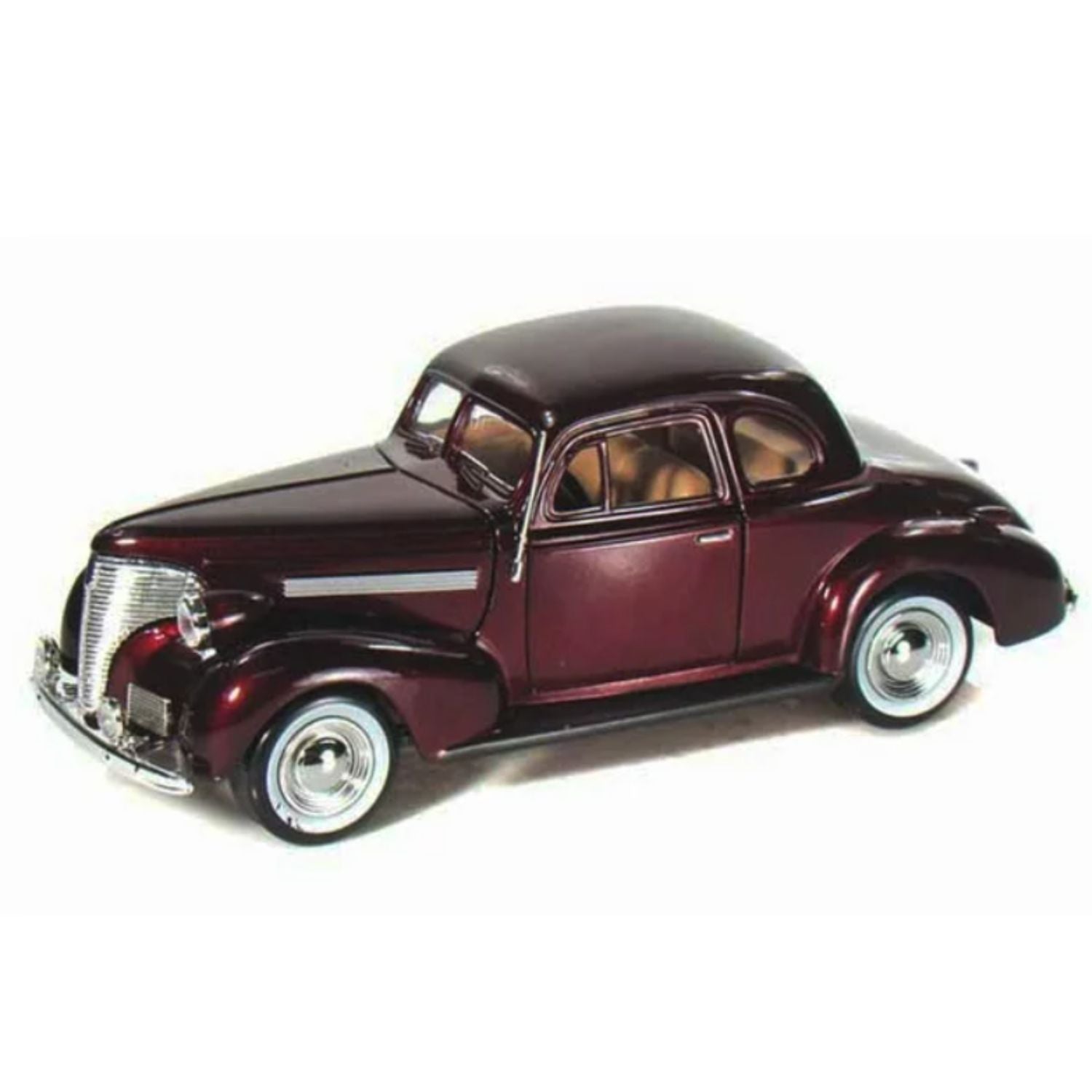 Motormax 1934 Chevrolet Coupe Scale 1:24 Diecast - Dark Burgundy