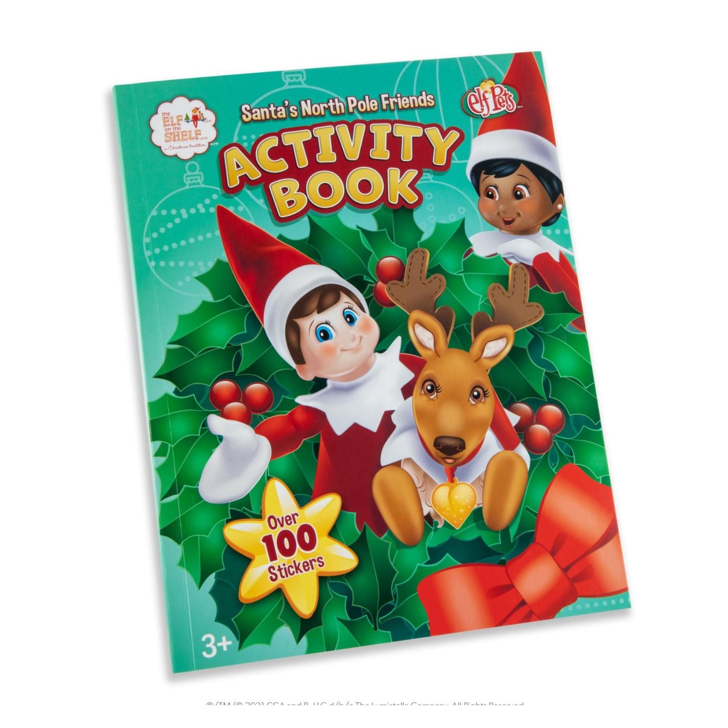 Elf on the Shelf Activity Book and Deluxe Jumbo Snap Cards Bundle