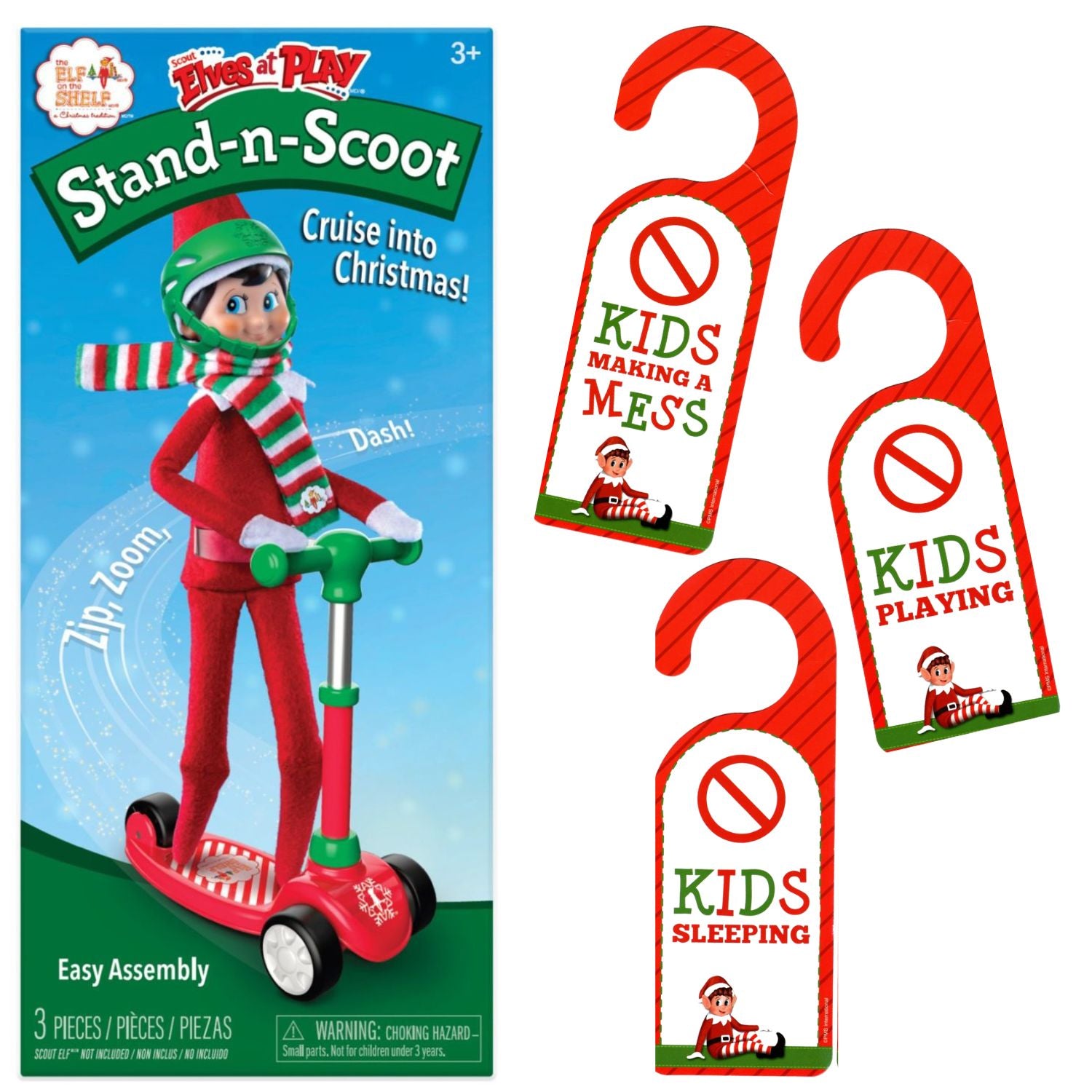 The Elf on the Shelf - Scout Elves at Play - STAND-N-SCOOT Bundle