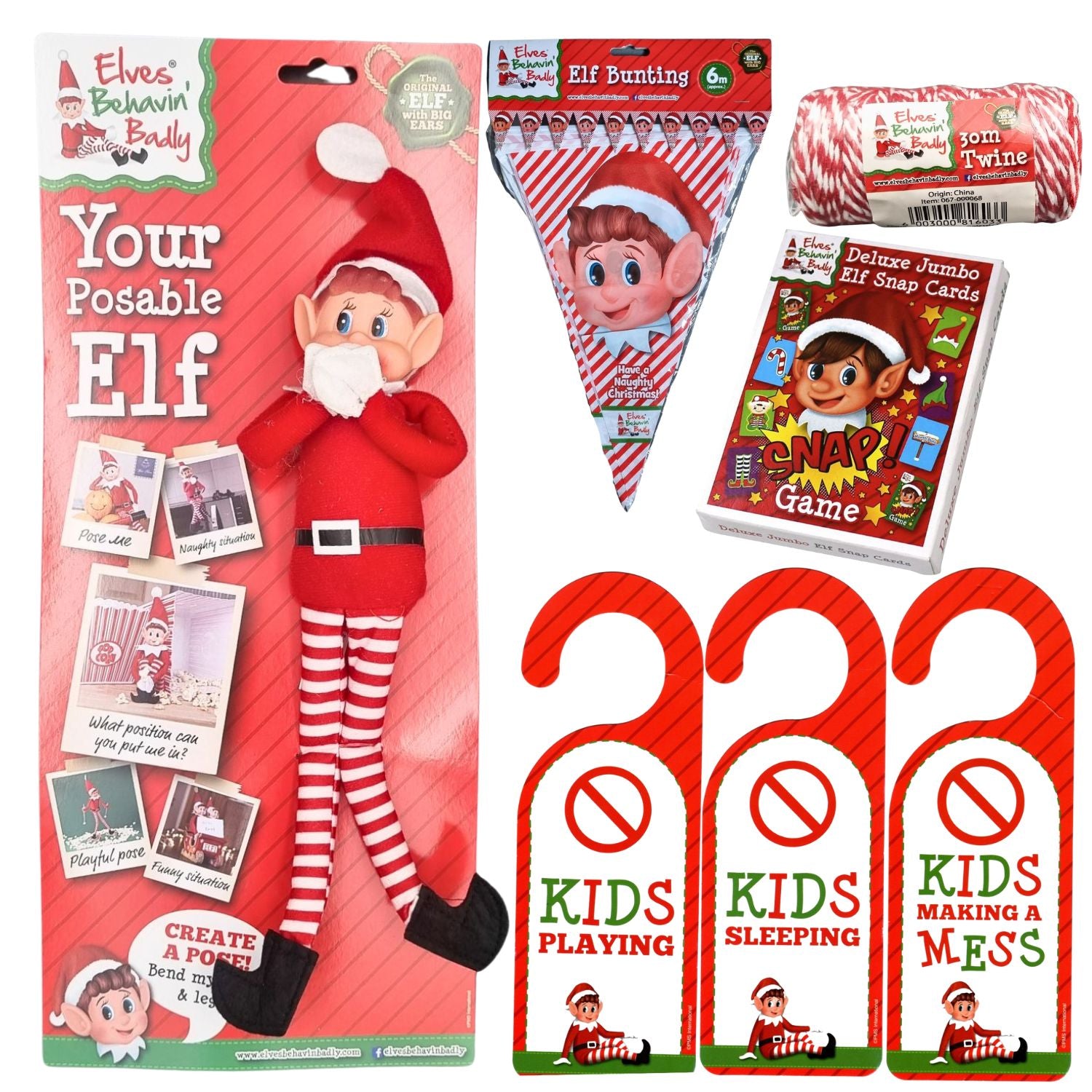 The Elf on the Shelf - Starter Kit - with Elf and Scene Setter Items bundle