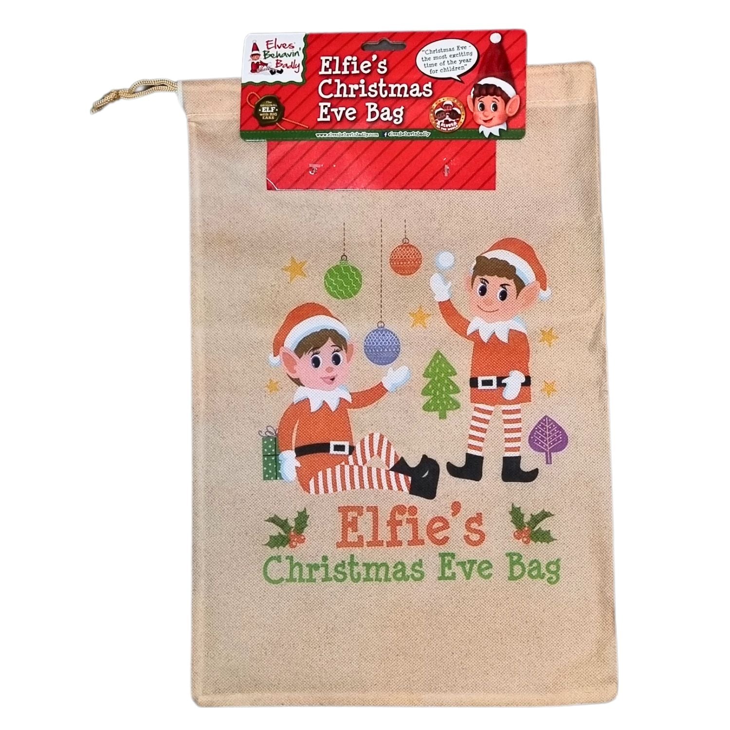 Elf on the Shelf Card game and holographic Scratch Art in a Elf Bag