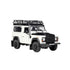 Welly Scale 1:24 Land Rover Defender White with Roof Rack