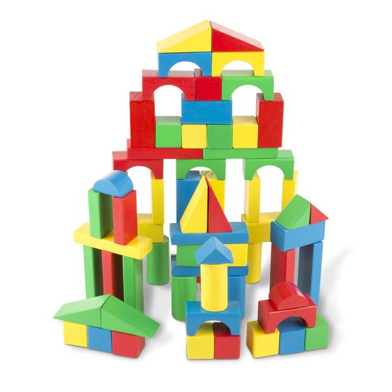 Melissa & Doug 100 Wood Block Set