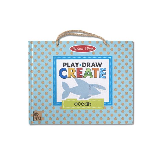 Melissa & Doug Play, Draw, Create Reusable Drawing & Magnet Kit - Ocean