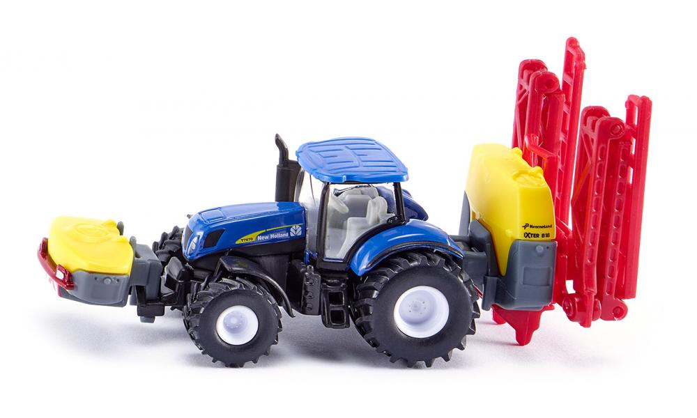 Siku New Holland Tractor with Kverneland Crop Sprayer 1:87