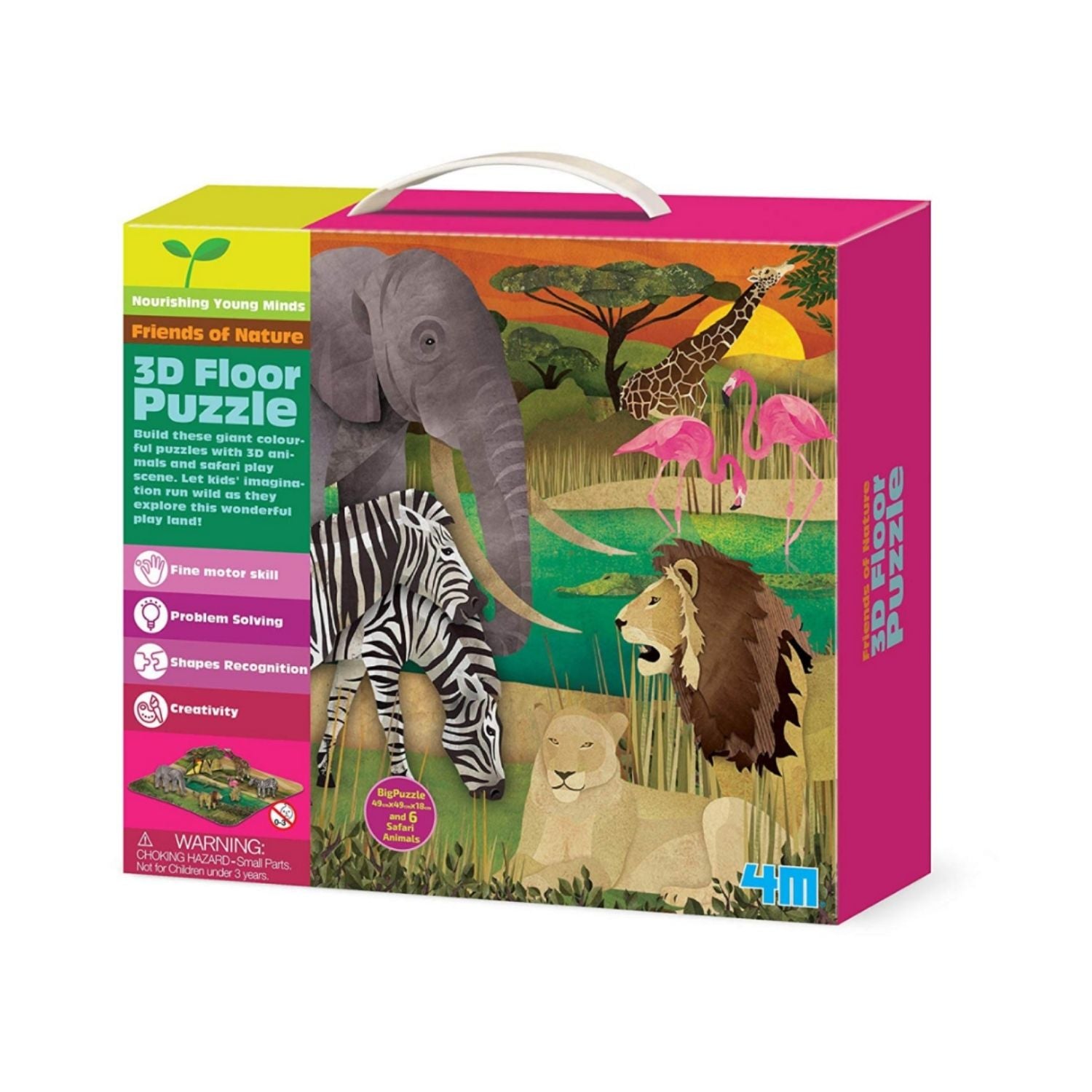 4M 3D Safari Floor Puzzle 54 Piece