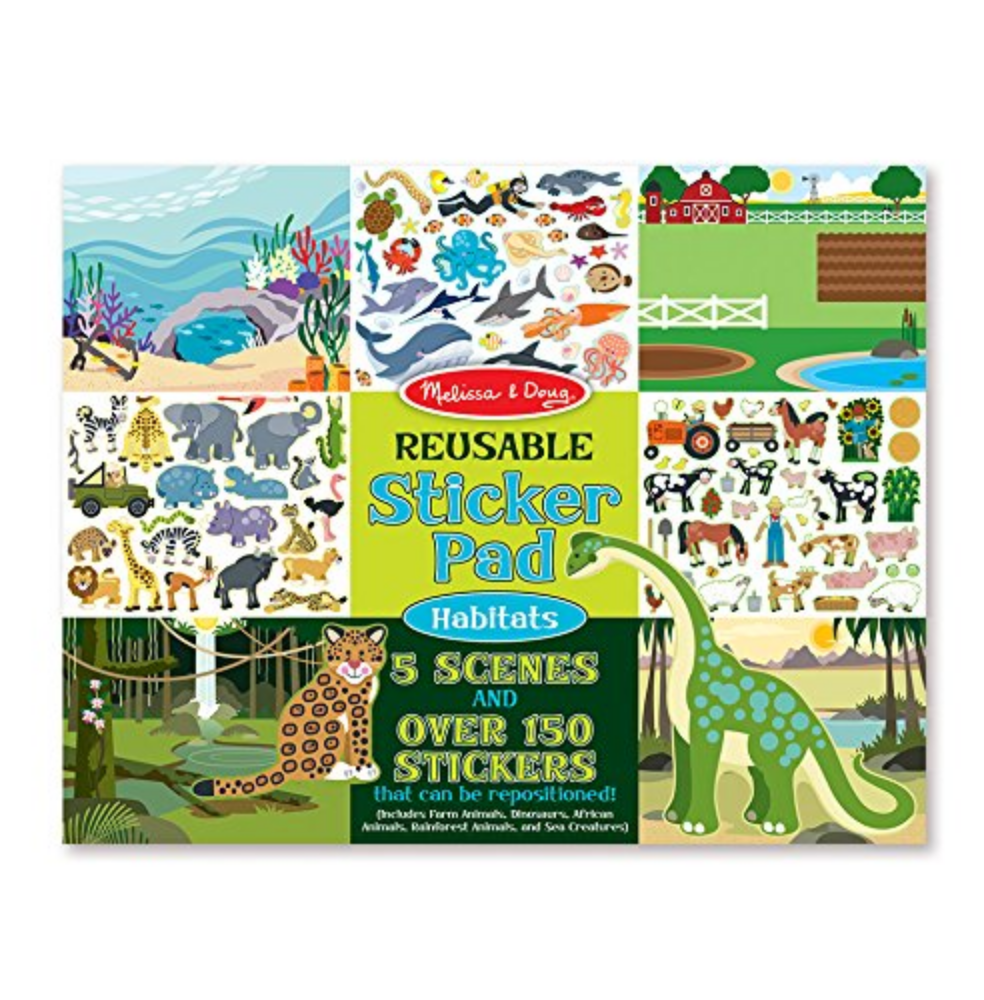 Melissa & Doug Habitats Reusable Sticker Pad