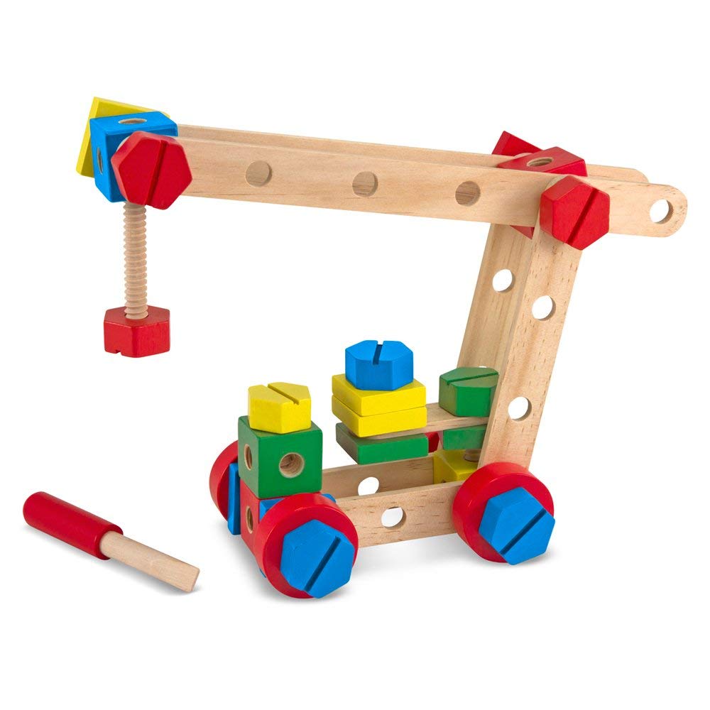 Melissa & Doug Wooden Construction Building Set in a Box