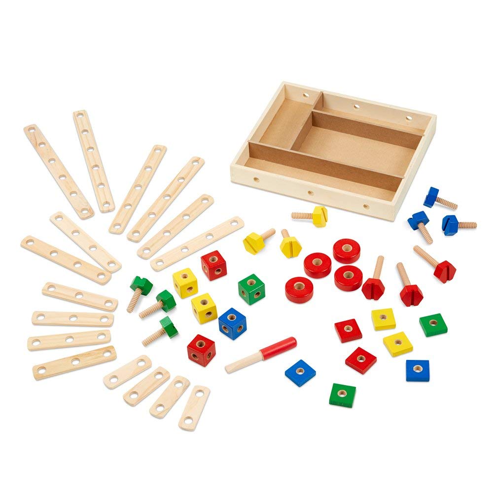 Melissa & Doug Wooden Construction Building Set in a Box