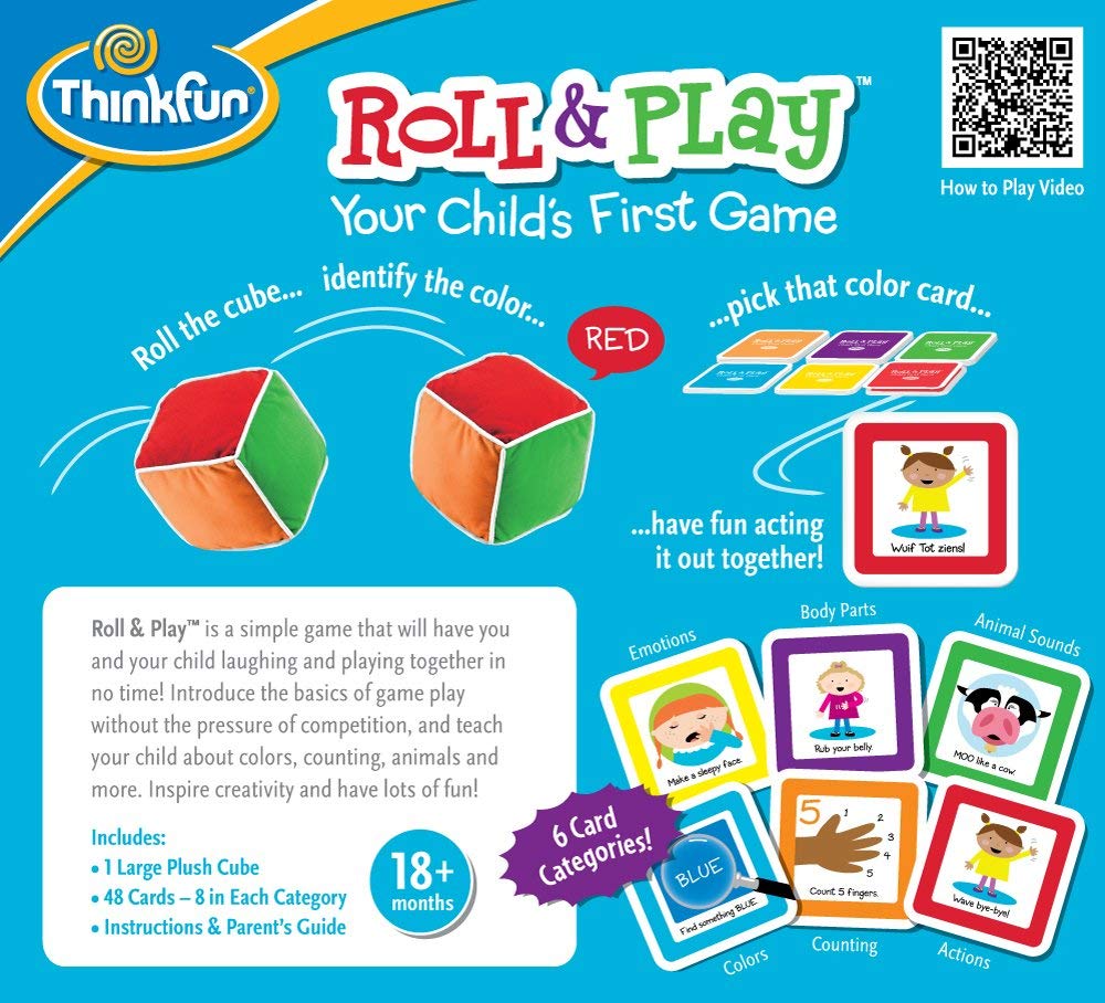 ThinkFun Roll and Play Game for Toddlers - Your Child's First Game!