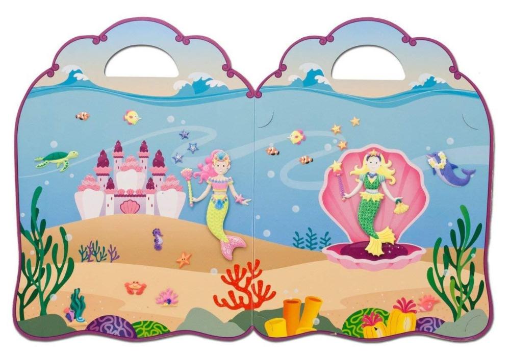 Melissa & Doug Puffy Sticker Activity Book: Mermaids