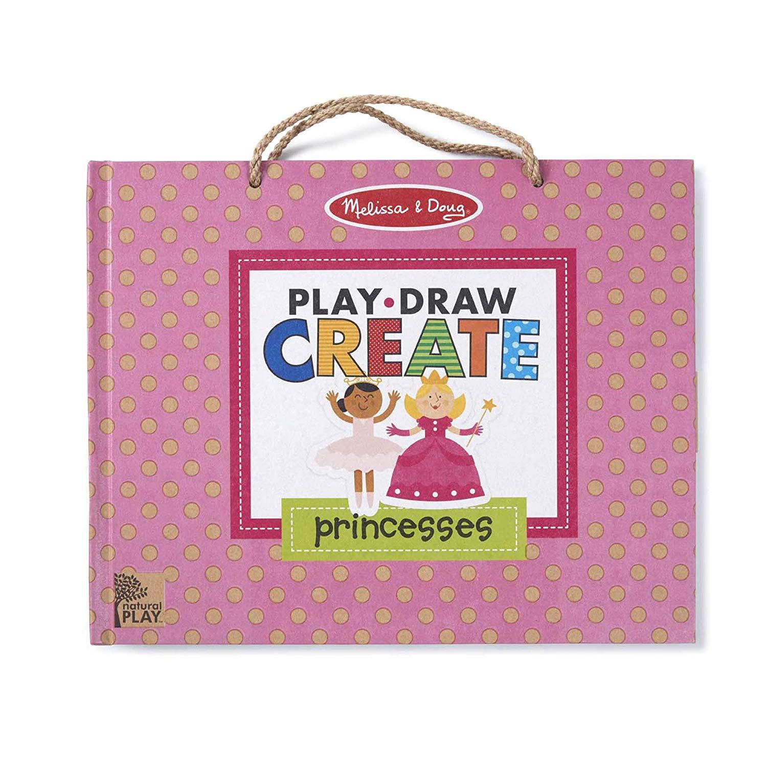 Melissa & Doug Play, Draw, Create Reusable Drawing & Magnet Kit - Princess