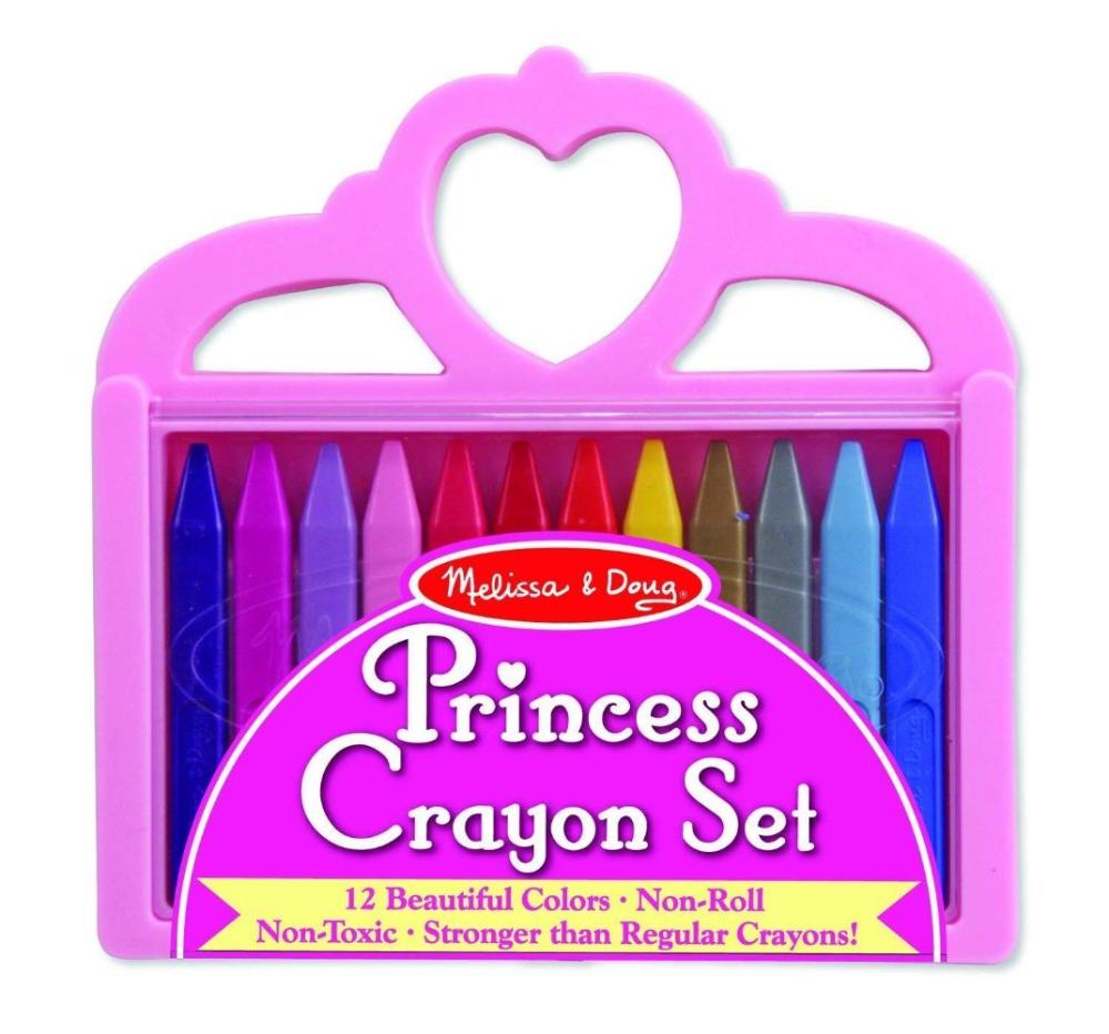 Melissa & Doug Princess Crayon Set - 12 Colors