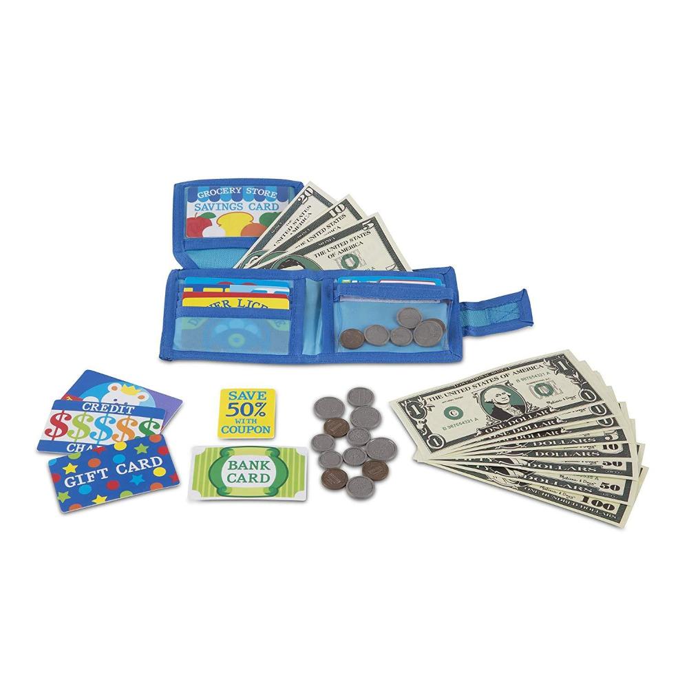 Melissa & Doug Pretend-to-Spend Play Wallet