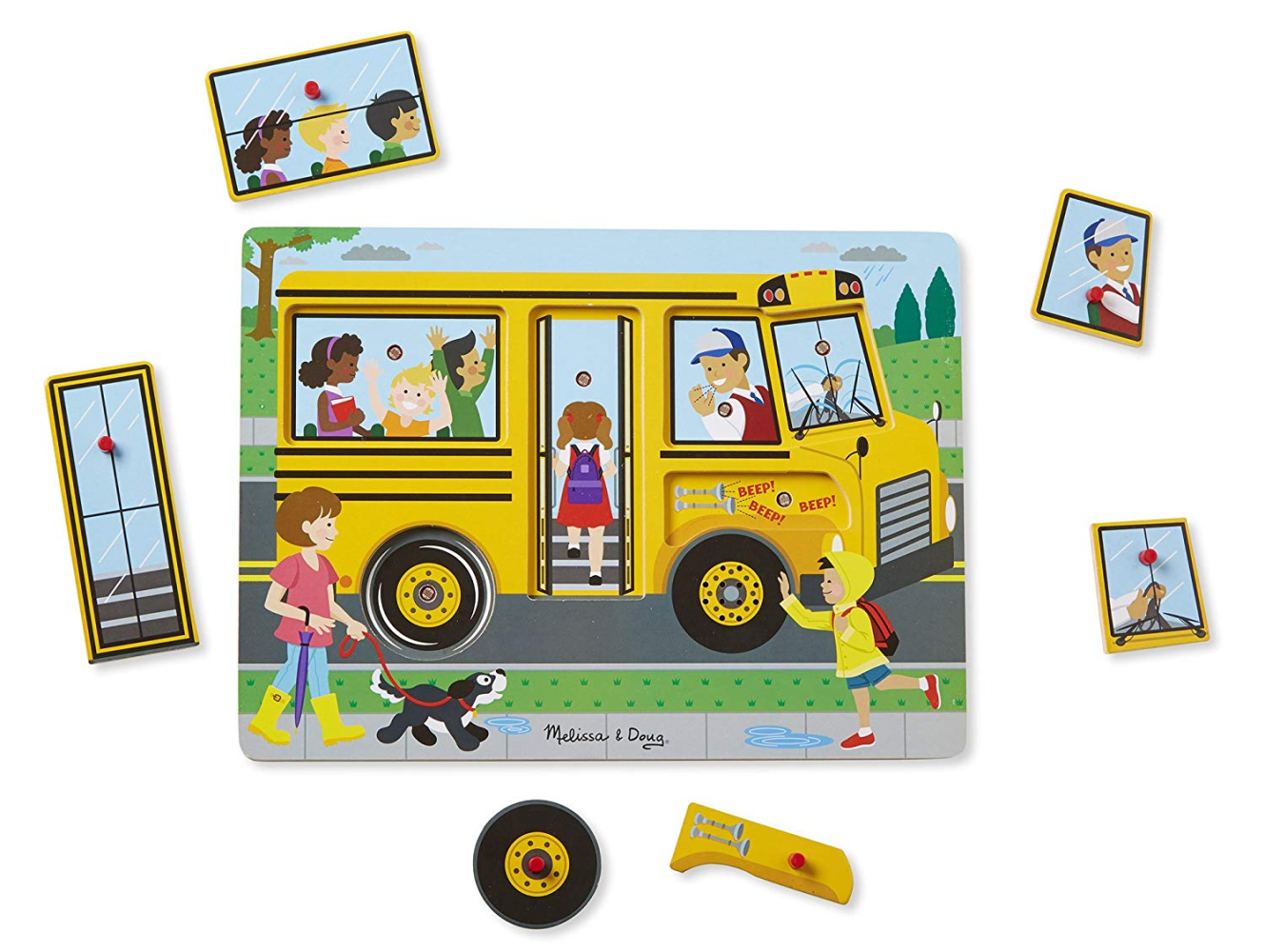 Melissa & Doug Wheels On The Bus Sound Puzzle