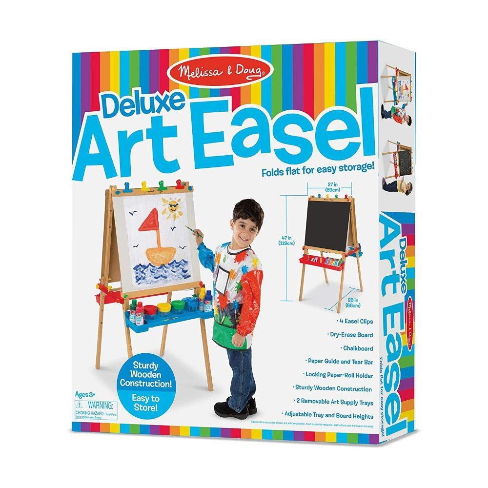 Melissa & Doug Deluxe Wooden Standing Art Easel