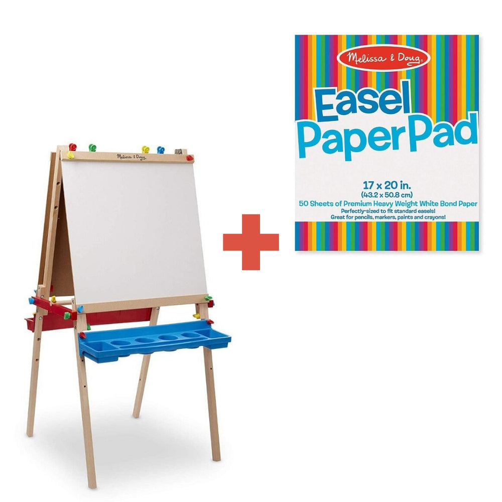 Melissa & Doug Deluxe Art Easel with Easel Pad