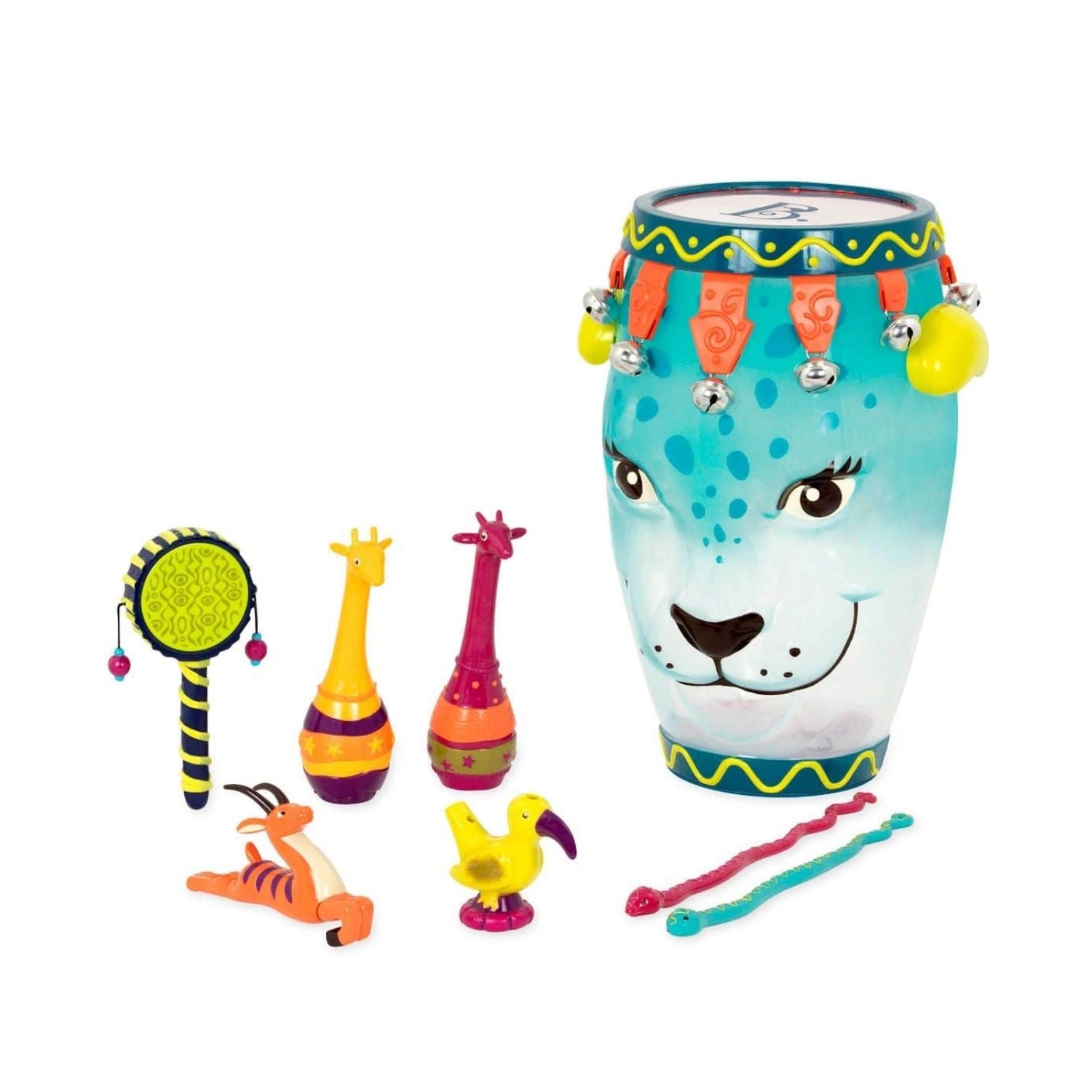 B. Toys B. Jungle Jam Musical Instrument Set