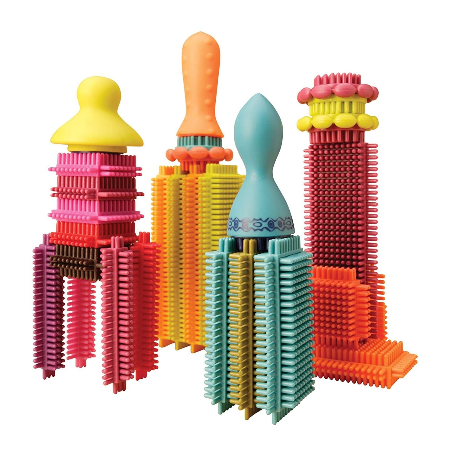 B. Toys Bristle Block Stackadoos - 68 Pcs