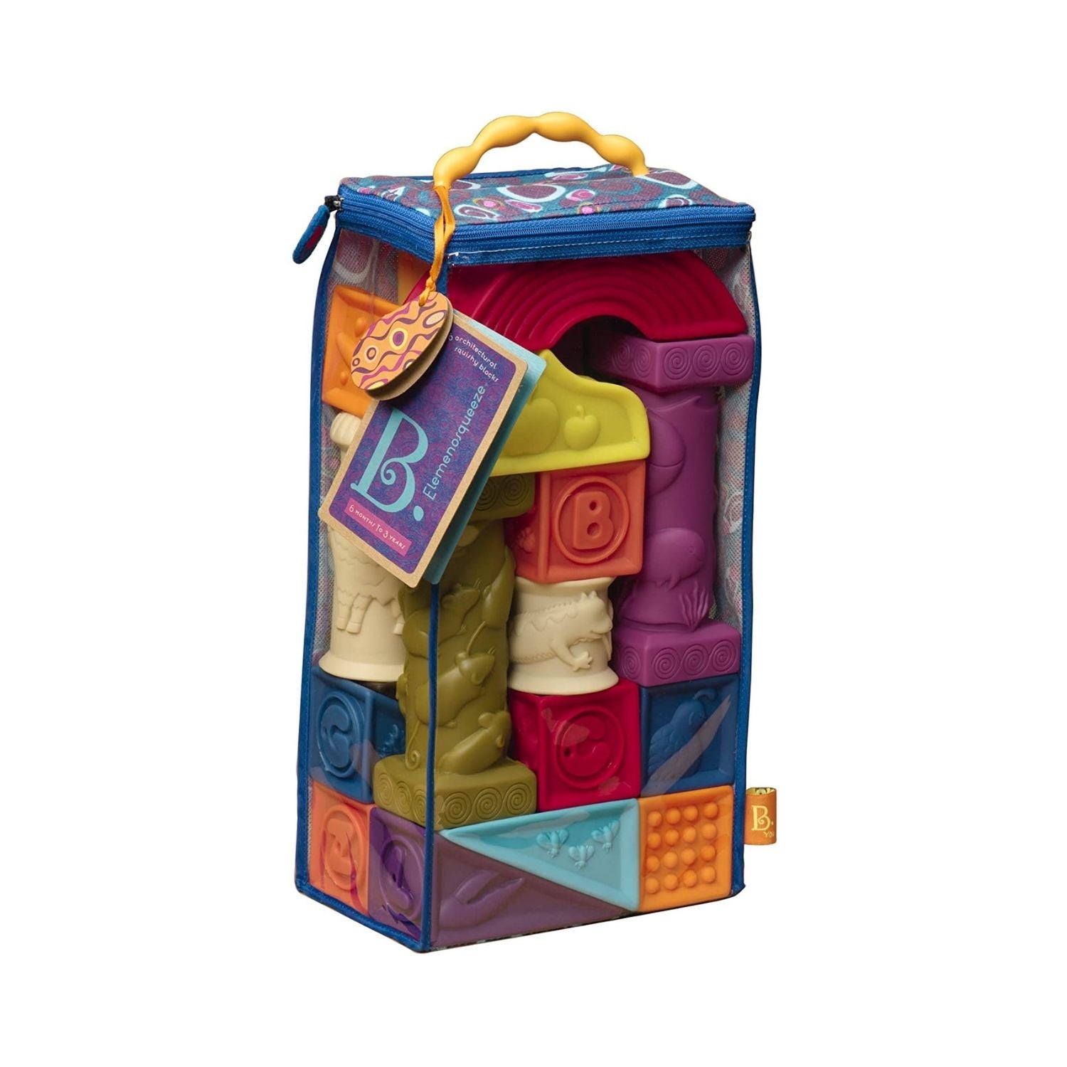 B. Toys Elemenosqueeze Soft Blocks Set 26 Piece