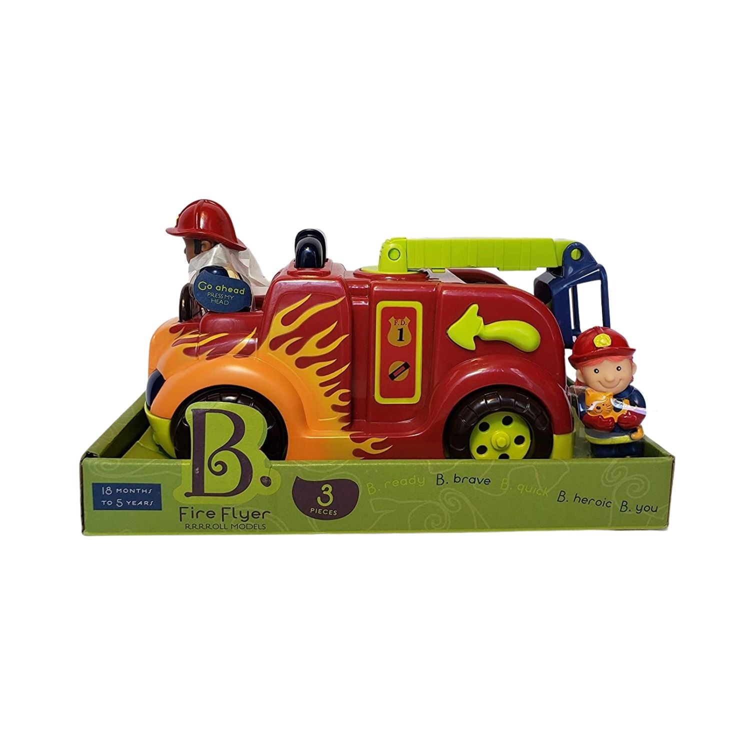 B. Toys Fire Flyer Lights & Sounds Fire Truck Open Box