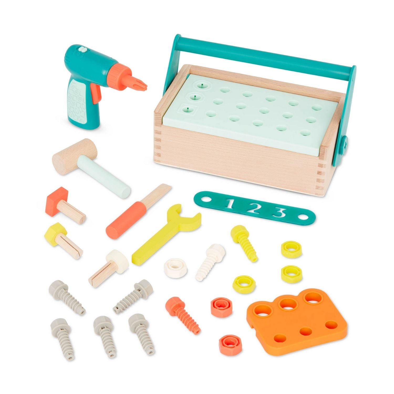 B. Toys Fix 'n' Play Kit Wooden Tool Box