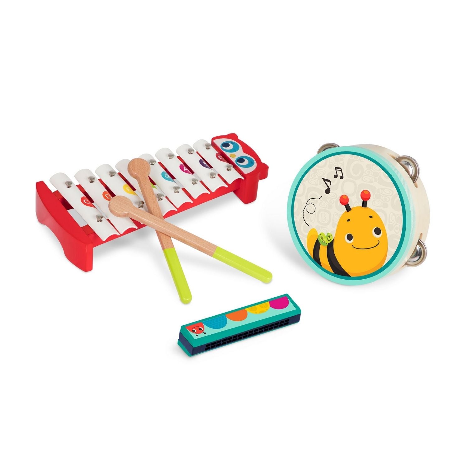 B. Toys Mini Melody Band Wooden Musical Instruments