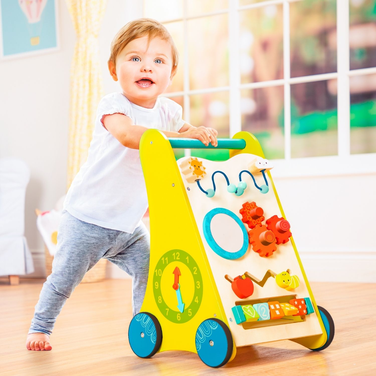 B. Toys Walk 'n' Learn Wooden Activity Walker