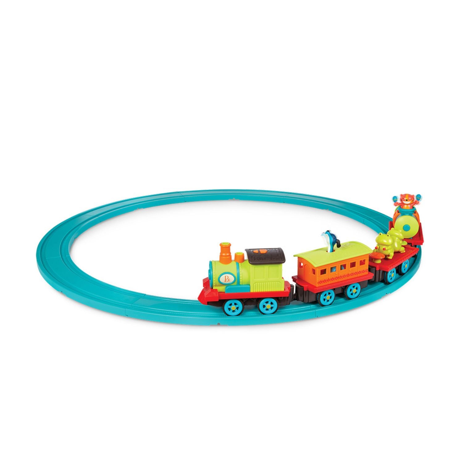 B. toys B. Musical train set The Critter Express