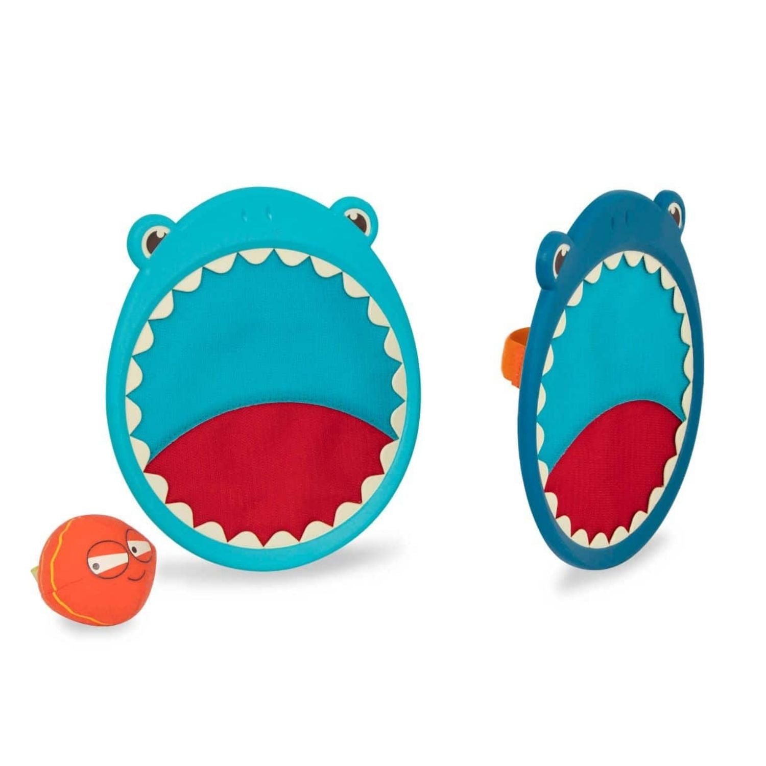 B. toys Critter Catchers, Finley the Shark - Shark Velcro Ball Catcher