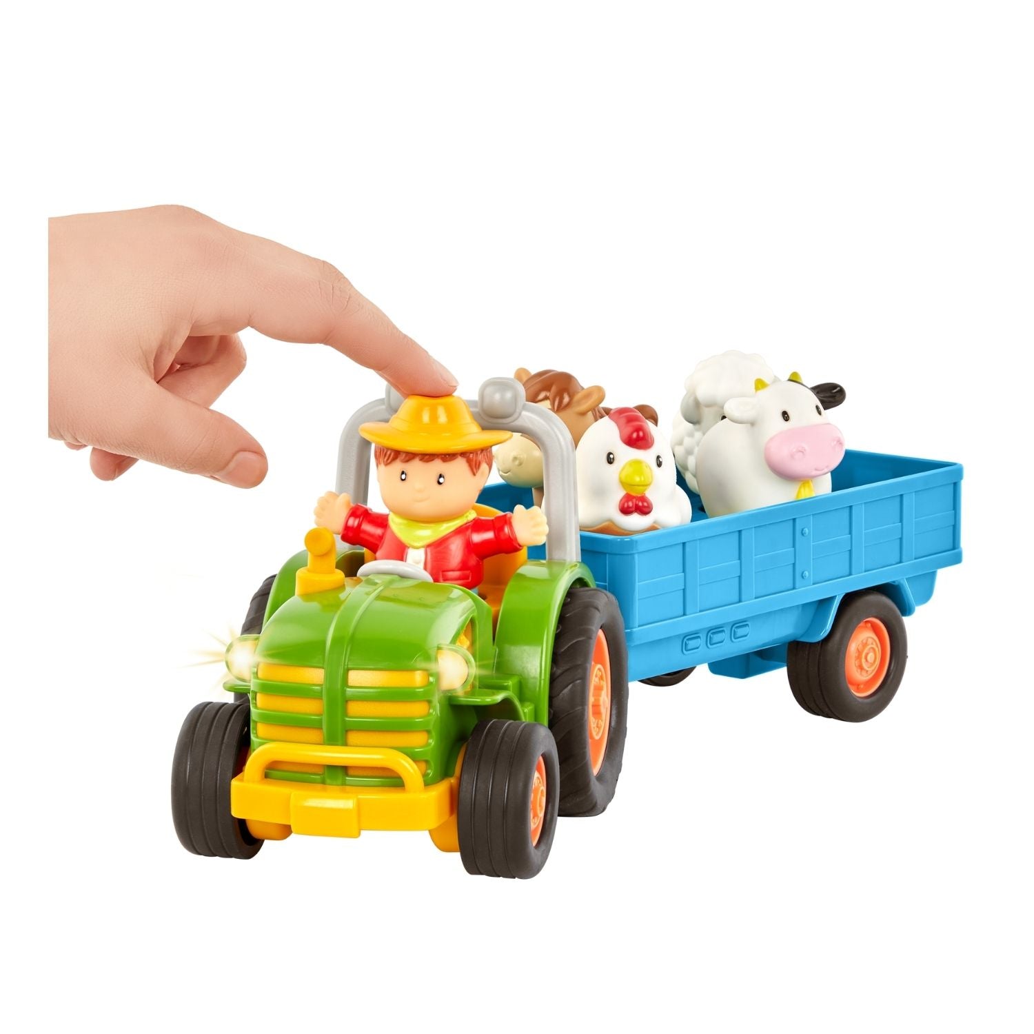 Battat Farming Fun Tractor - Lights & Sounds Tractor With Animals