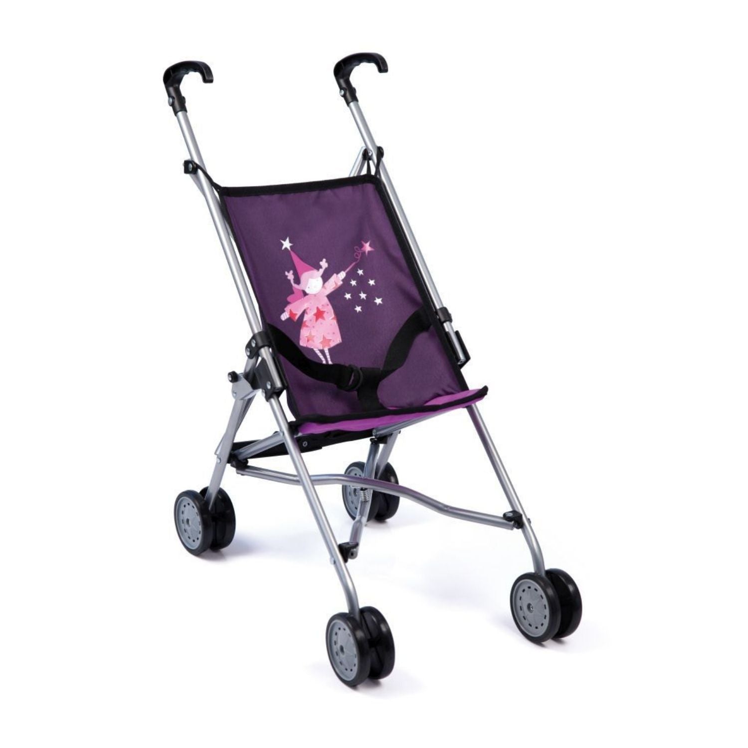 Bayer Buggy Doll's Pram - Purple/Pink