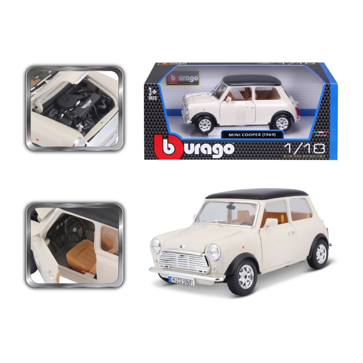 Bburago 1/18 Mini Cooper 1969