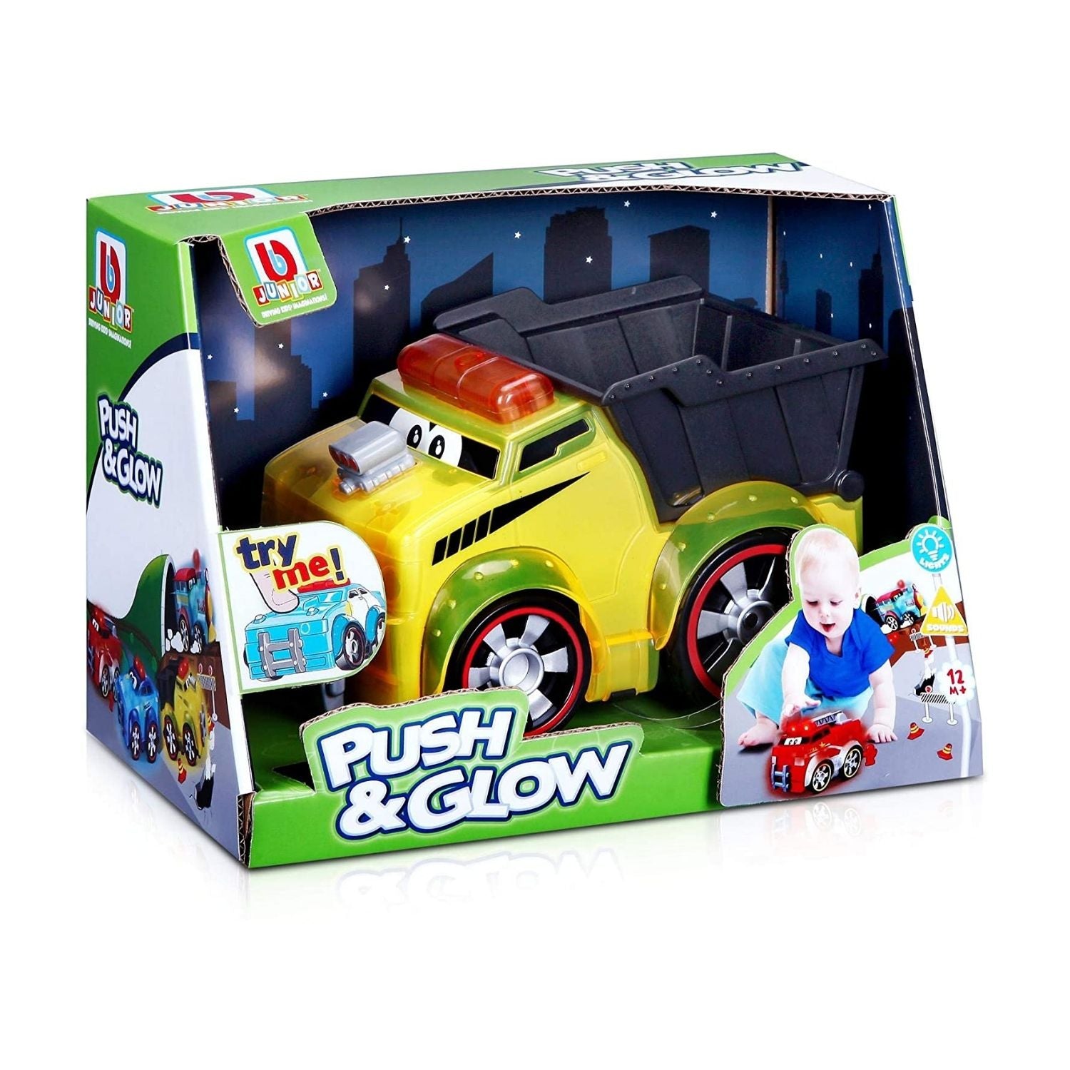 Bburago Junior Push & Glow - Dump Truck