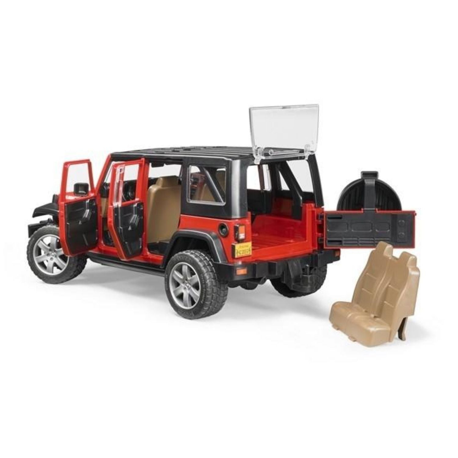 Bruder Jeep Wrangler Unlimited Rubicon - Red