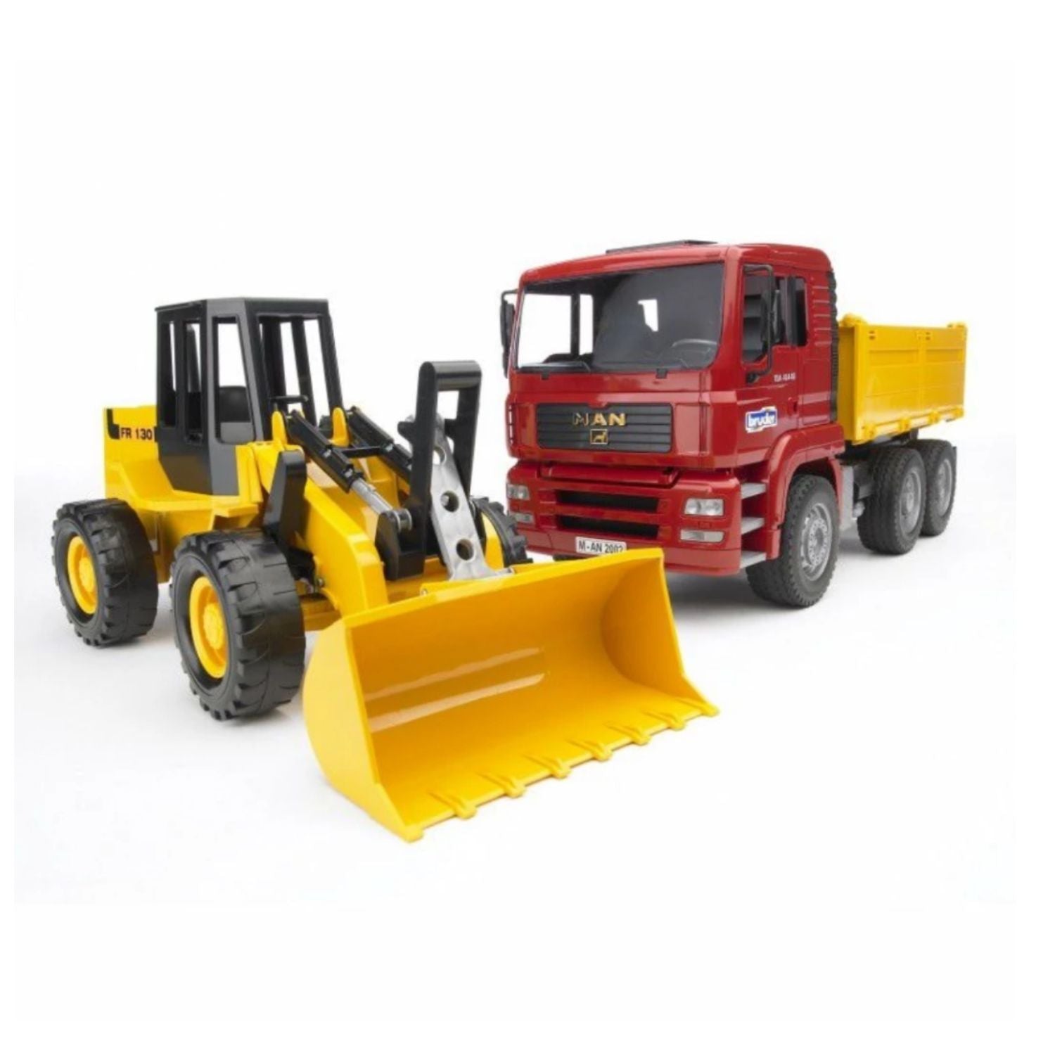 Bruder MAN TGA Toy Construction Truck With Road Loader FR130