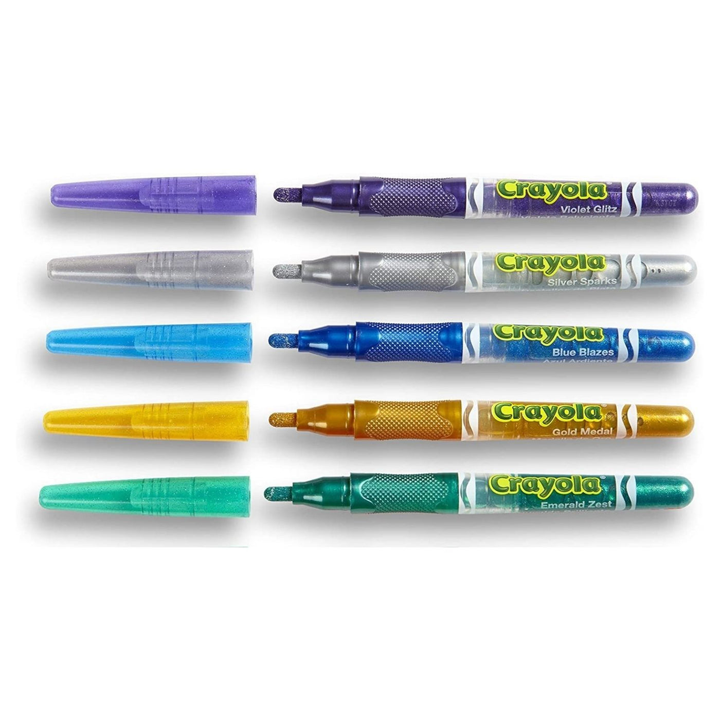 Rotuladores Crayola Glitter, 6 colores