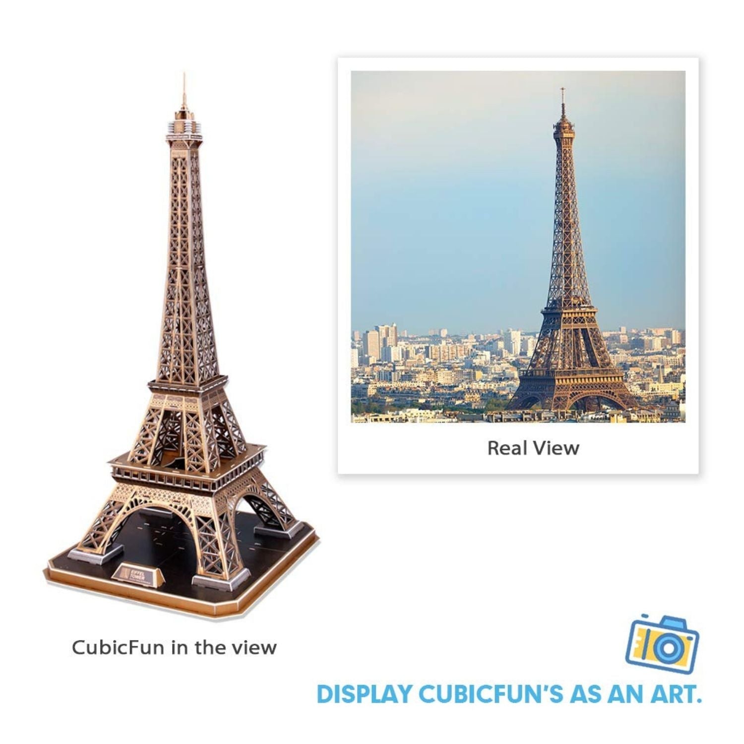 CubicFun - Eiffel Tower (France) 82 Piece 3D Puzzle