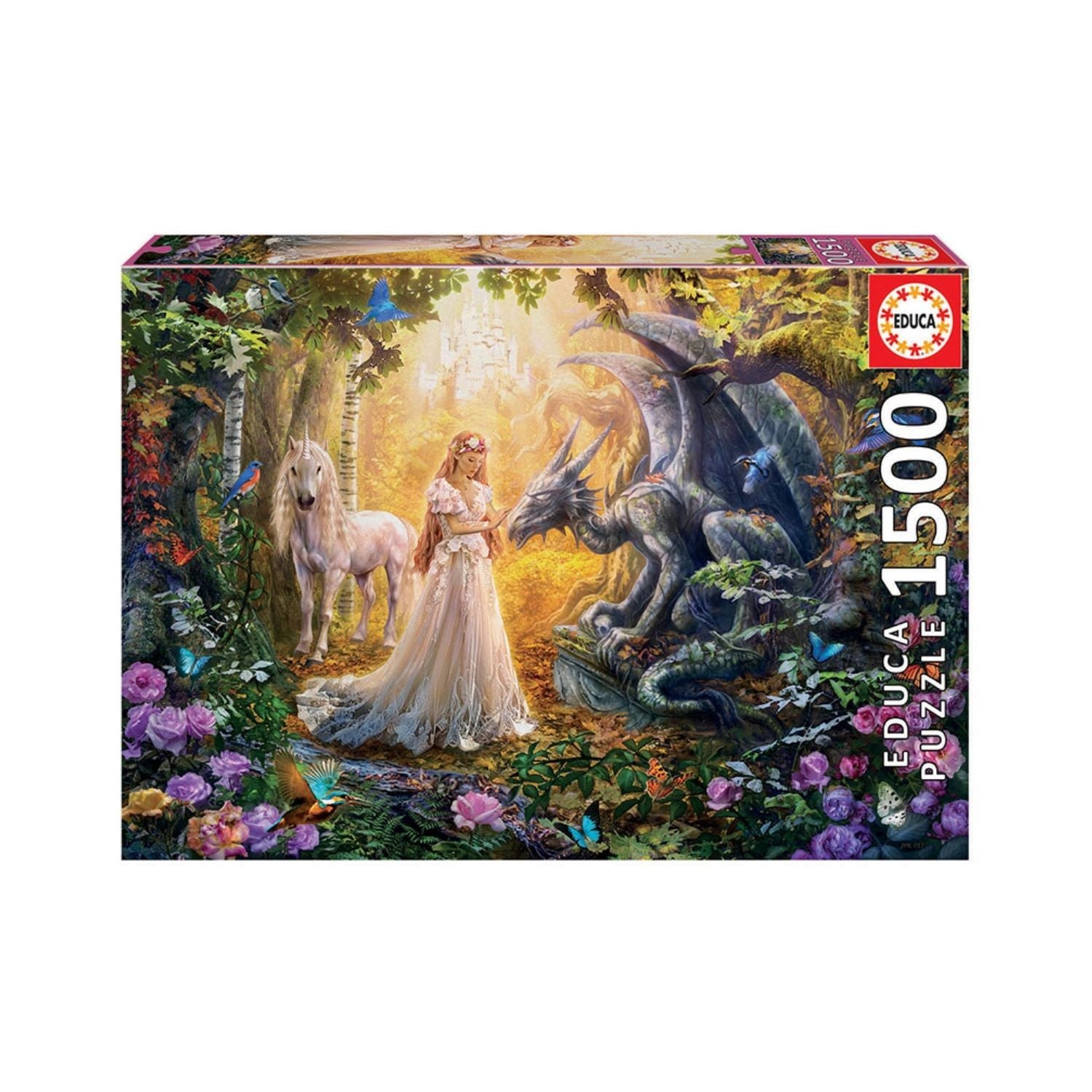 Educa Dragon, Princess And Unicorn Adult Puzzle 1500 Pieces