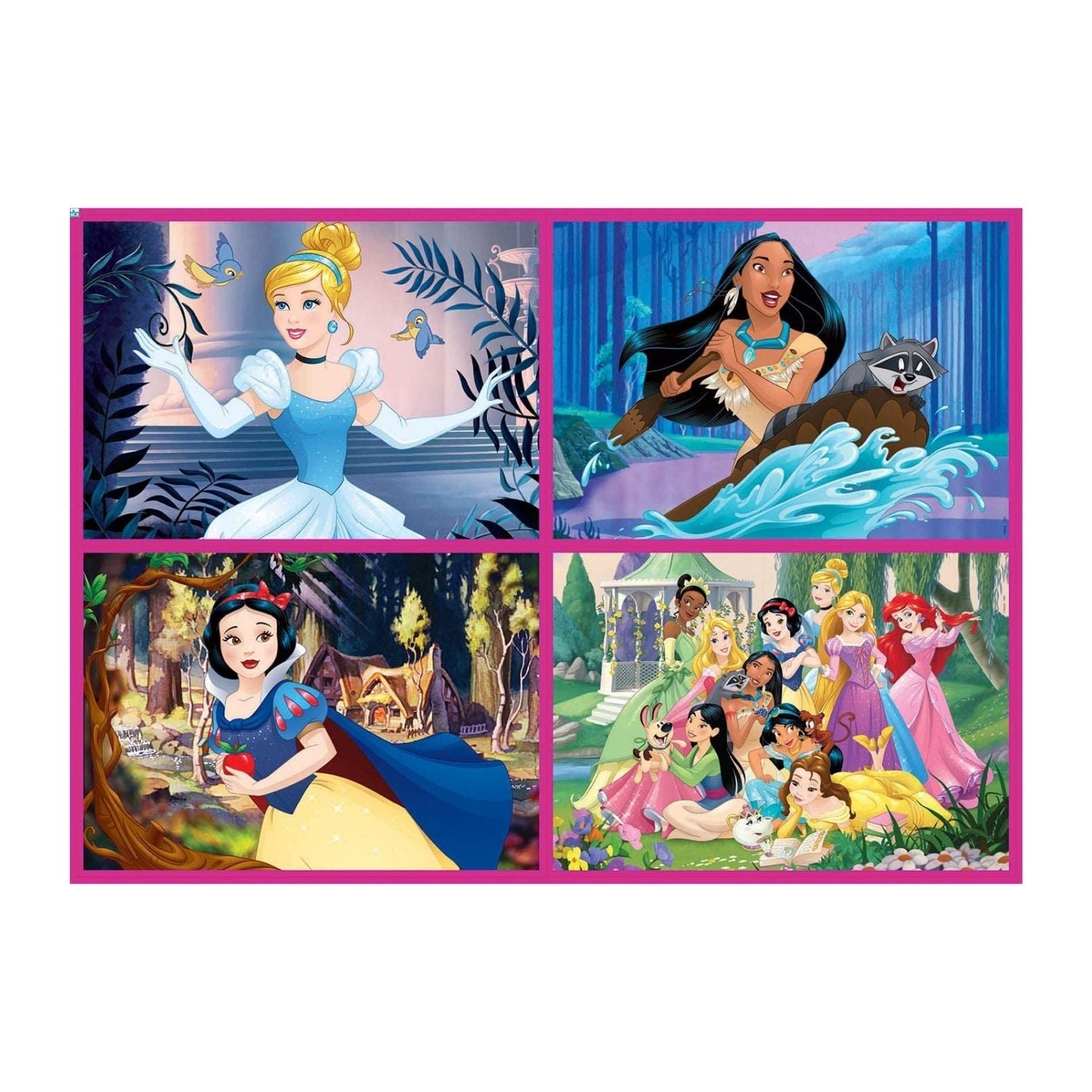 Educa Multi Disney Princess Puzzles - 4 Puzzles (50, 80, 100, 150 Pieces)