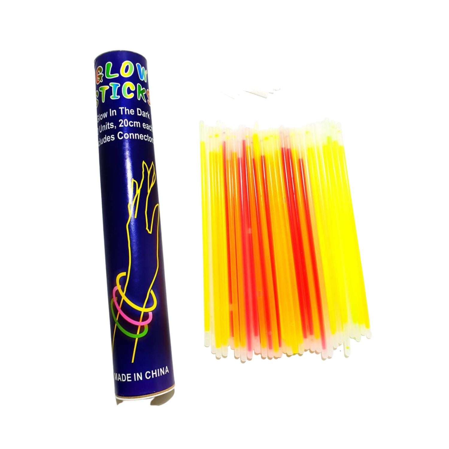 Glow Sticks  Glow in the Dark - 50 Units 20cm