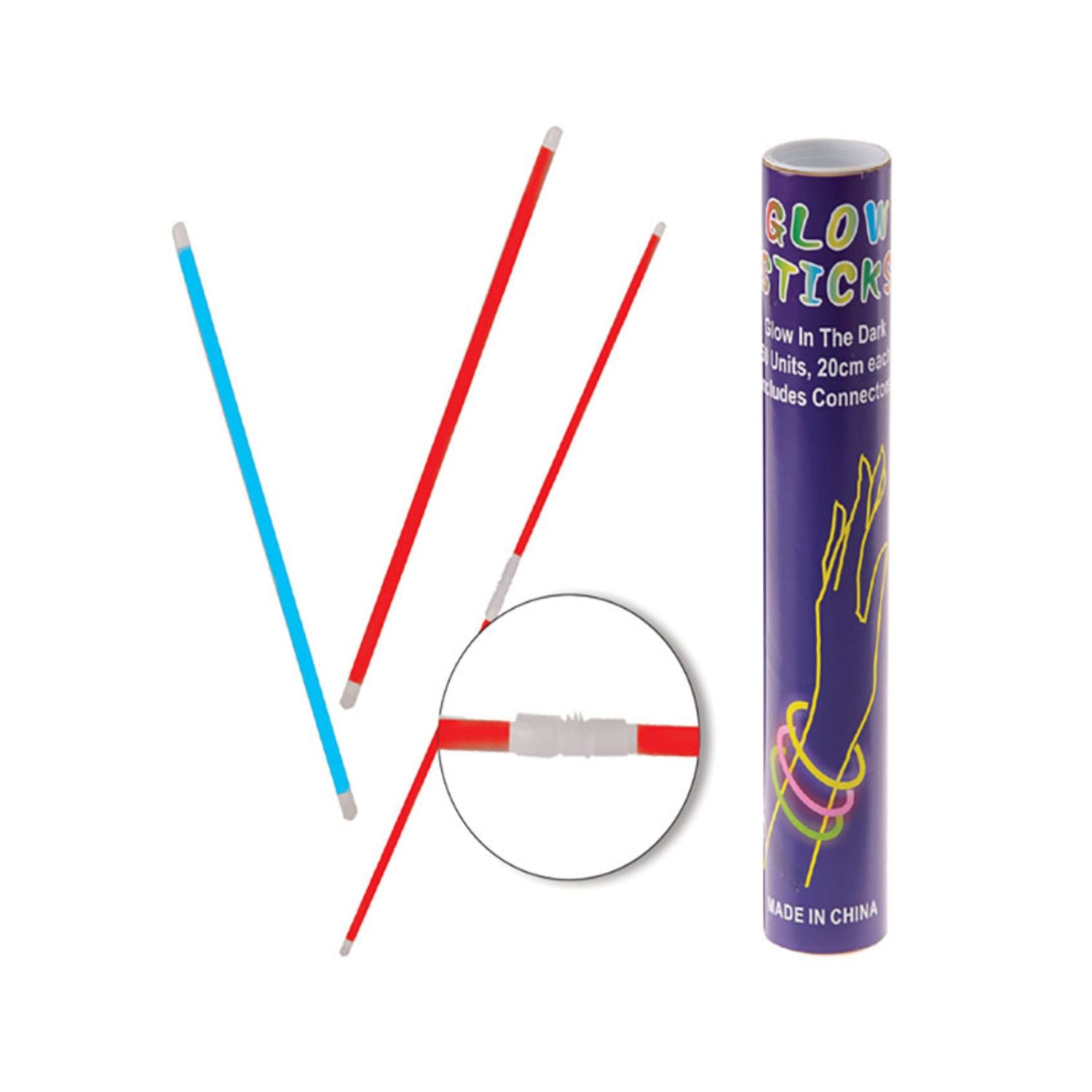 Glow Sticks  Glow in the Dark - 50 Units 20cm