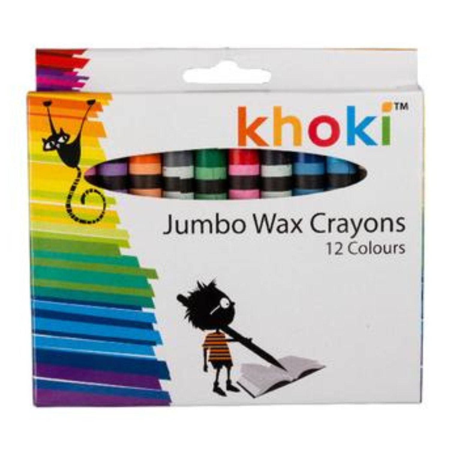 Khoki - Jumbo Wax Crayons - 12 Colours