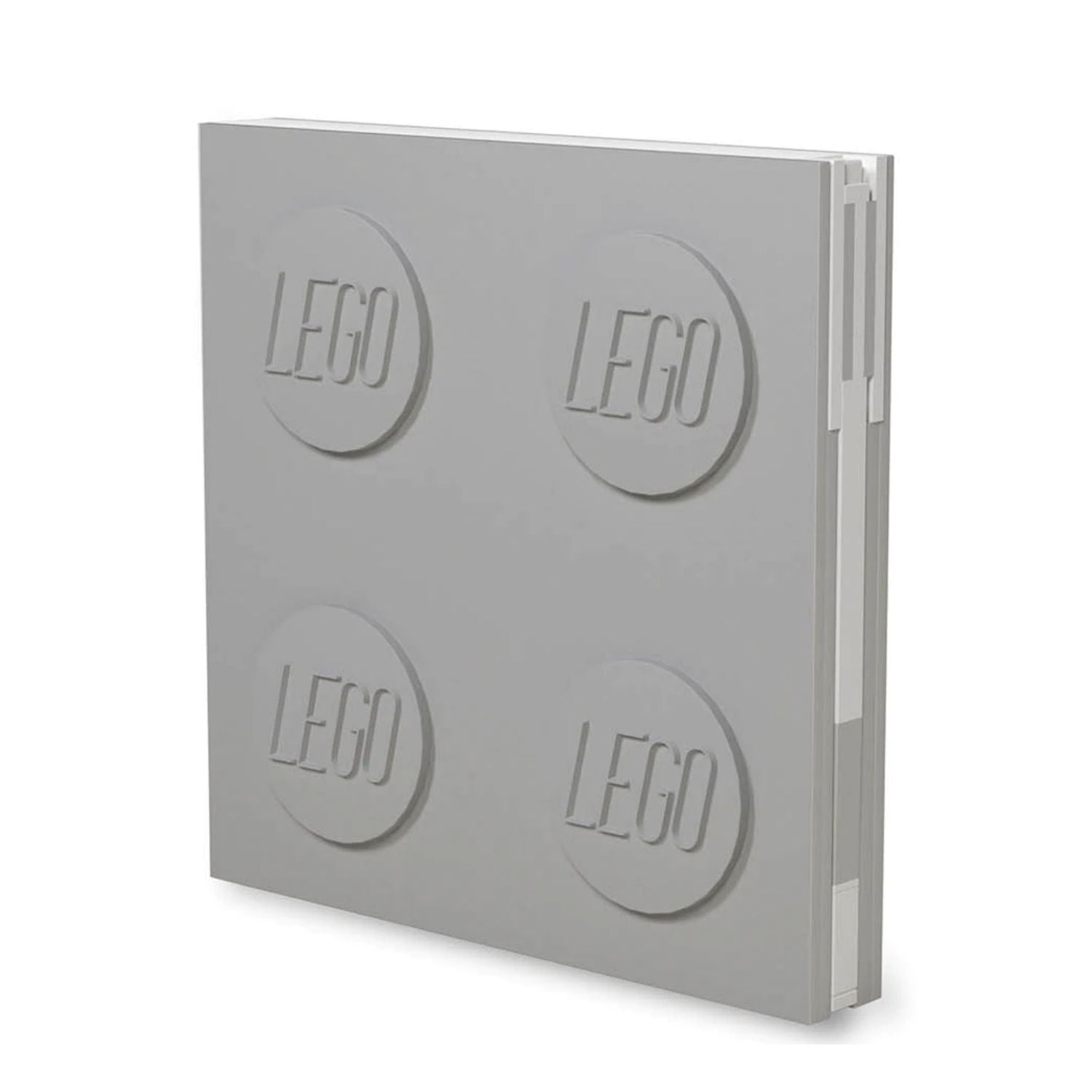 LEGO® 2.0 Locking Notebook with Gel Pen - Grey