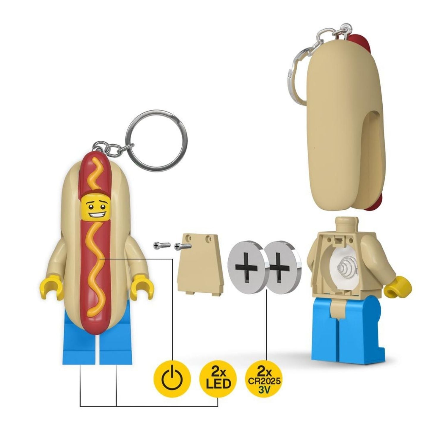 LEGO® Iconic - Hot Dog Guy Key Chain Light