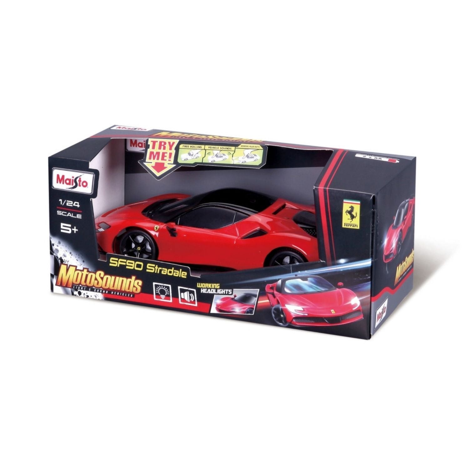 Maisto Motosounds Ferrari SF90 Stradale 1:24 Scale Diecast Vehicle