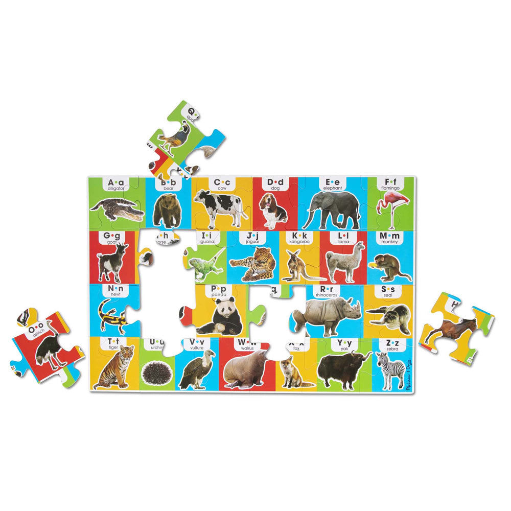 Melissa & Doug Animal Alphabet Floor Puzzle