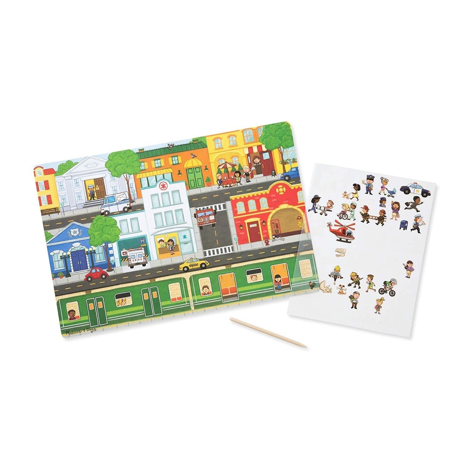 Melissa & Doug Around The Town - Transfer Sticker Set